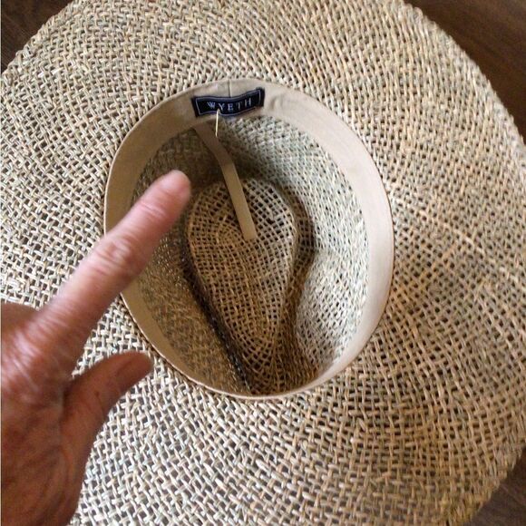 New  ! Wyeth Rare Natural Straw Rancher Hat - Picture 5 of 6